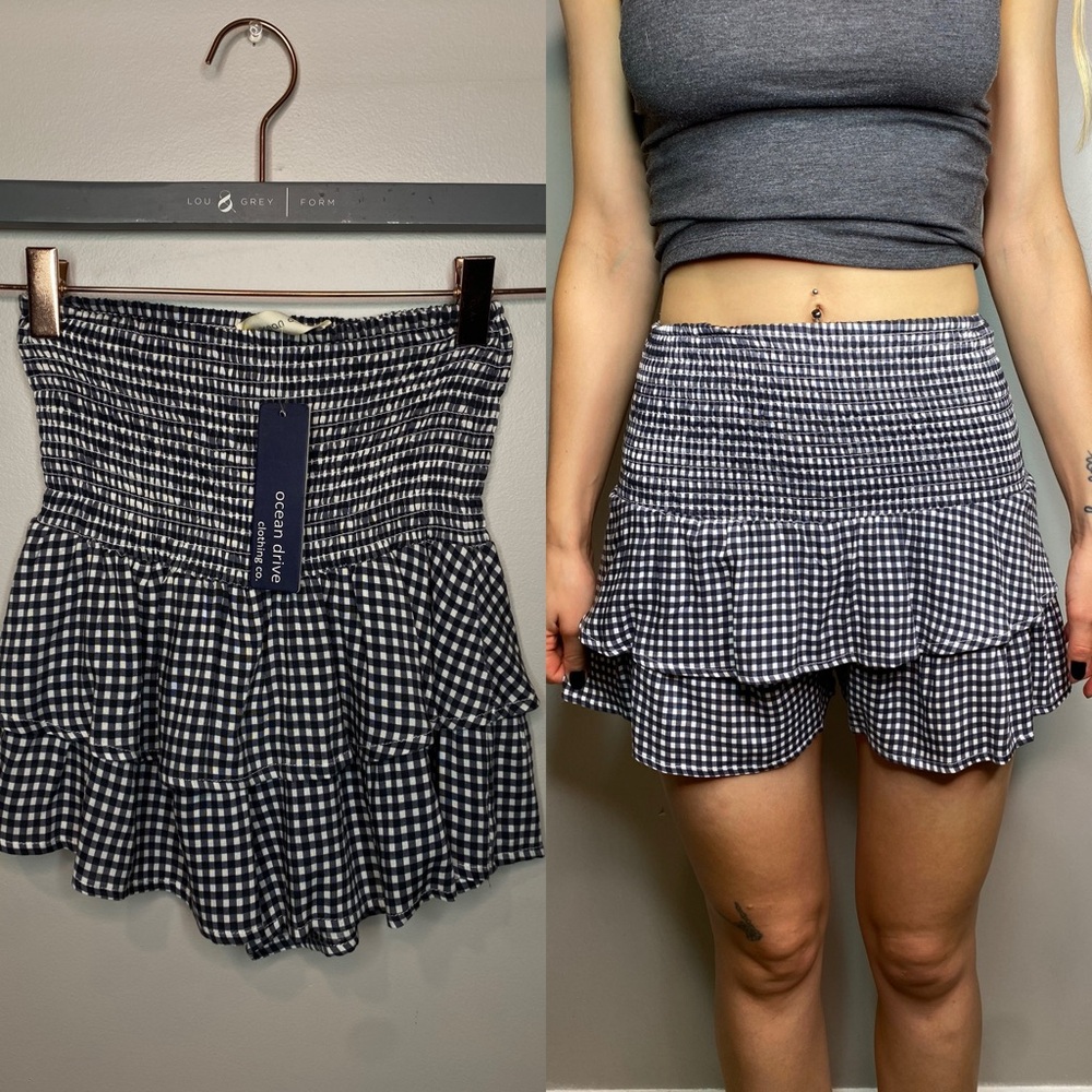 Ocean Drive Gingham Skort.